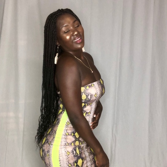 Snake and Slime Midi Dress - Picture 4 of 4